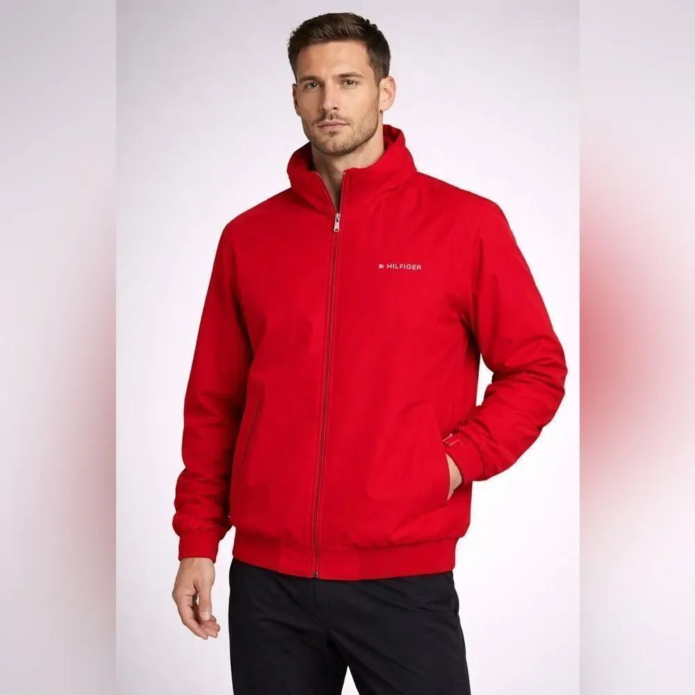 Tommy Hilfiger Zippered Performance Jacket with Hidden Hood